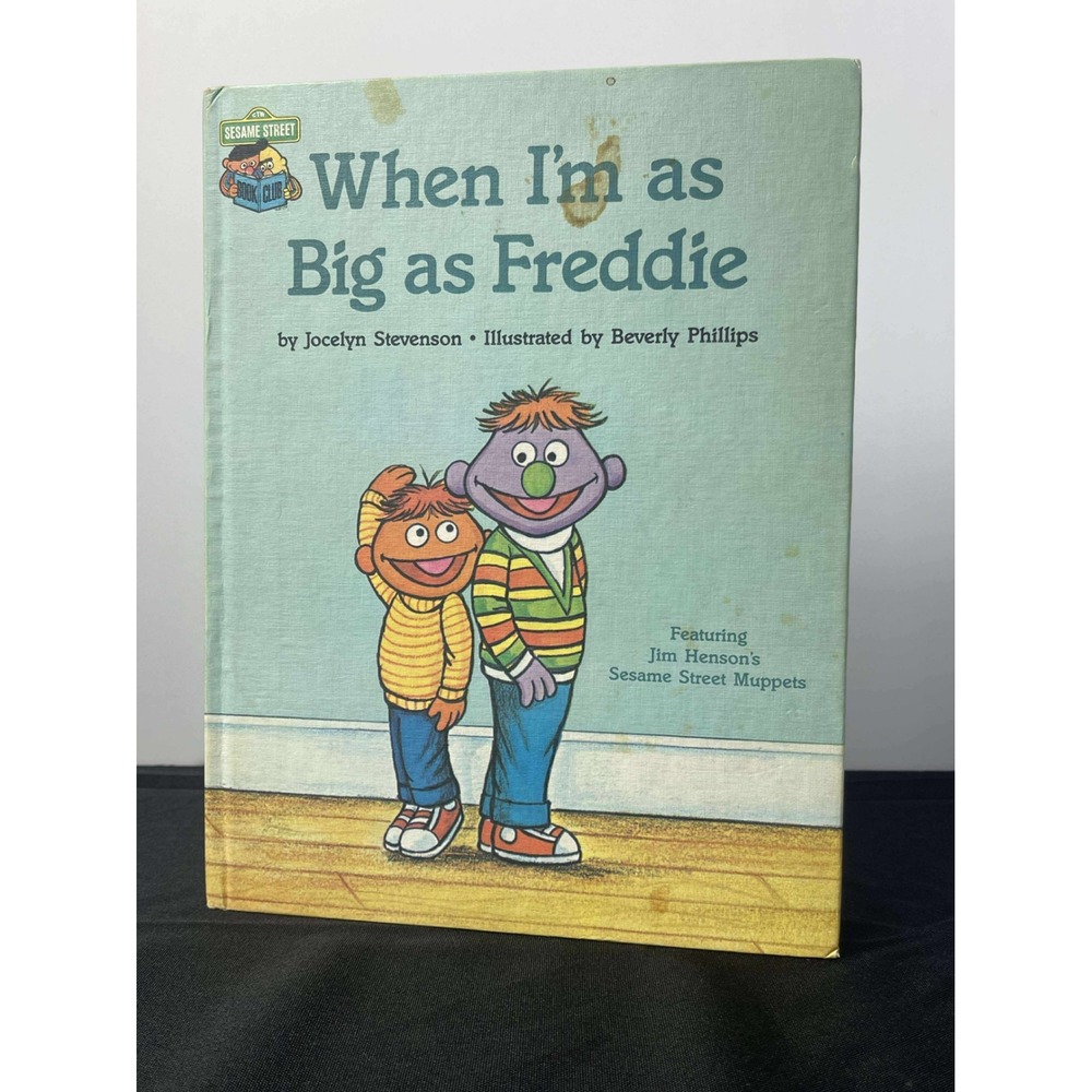 Sesame Street When Im as Big as Freddie Book vintage